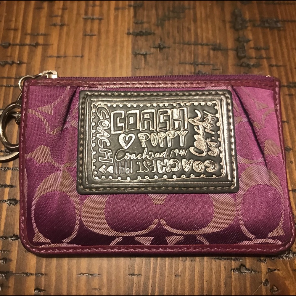 Purple Coach wallet